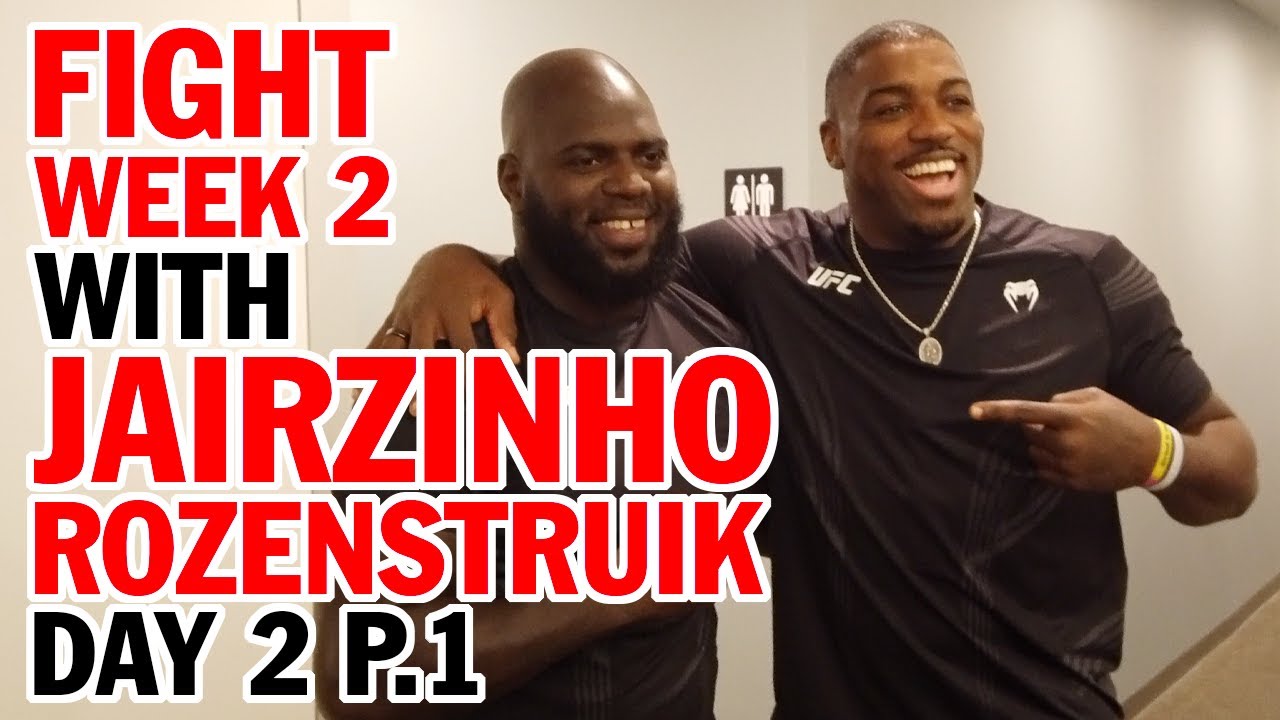 FIGHT WEEK 2: Day 2 P.1 Jairzinho Rozenstruik runs into Walt Harris ahead UFC Vegas 28 with Augusto Sakai!