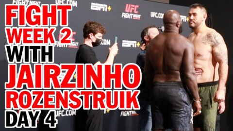 FIGHT WEEK 2: Day 4 Augusto Sakai get’s EXPOSED during the faceoff with Jairzinho Rozenstruik!