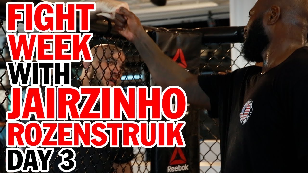 FIGHT WEEK: Day 3 Jairzinho Rozenstruik enters into the UFC bubble as he prepares for the main event