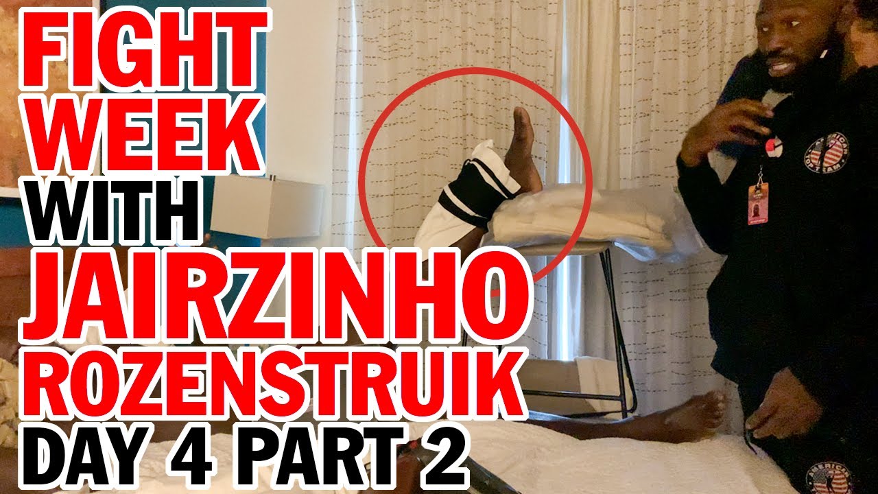 FIGHT WEEK: Day 4 Part 2 Jairzinho Rozenstruik injured ahead of showdown in the octagon?